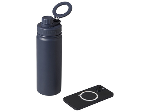 Вакуумная термобутылка с magsafe-держателем INSIDER, 600 мл, синий - рис 3.