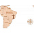 Деревянная карта мира (размер ХХL) - миниатюра - рис 8.