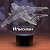 3D светильник Самолёт с поздравлением - миниатюра - рис 2.
