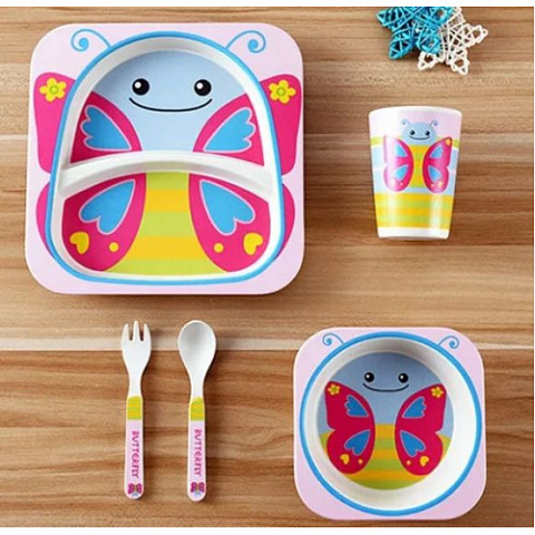 Набор детской посуды Бабочка - рис 3.