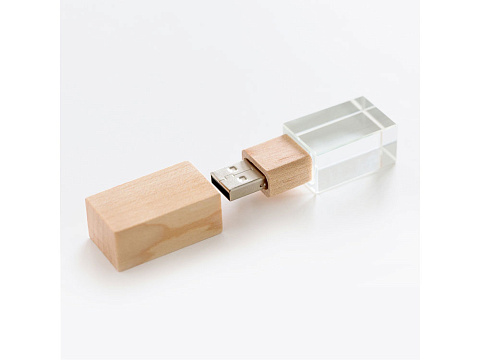 USB-флешка на 512 Mb, дерево - рис 2.