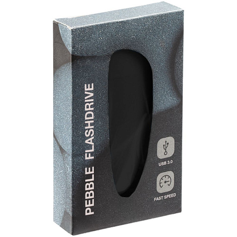 Флешка Pebble, черная, USB 3.0, 16 Гб - рис 4.