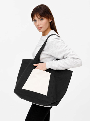 Шопер Shophop, черный с неокрашенным - рис 12.