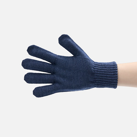 Перчатки Nobilis Mono, синий меланж (кобальт) - рис 3.