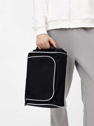 Сумка для обуви Equipex, черная с белым - рис 8.