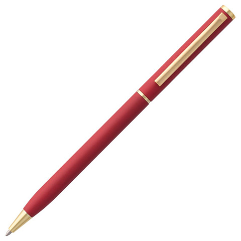 Ручка шариковая Hotel Gold, ver.2, матовая красная - рис 3.