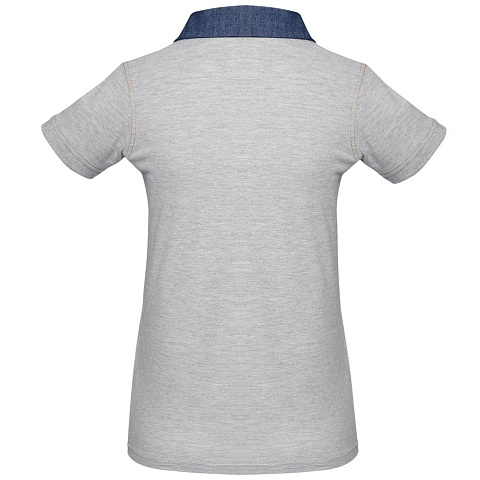 Рубашка поло женская DNM Forward серый меланж - рис 3.