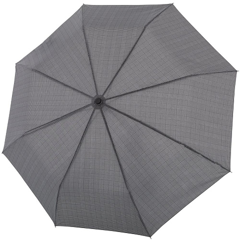 Складной зонт Fiber Magic Superstrong, серый в клетку - рис 2.