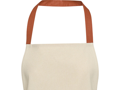 Nia фартук из переработанного хлопка плотностью 200 г/м² - красный кирпичный - рис 4.