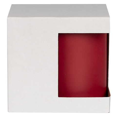 Коробка для кружки с окном Cupcase, белая - рис 3.