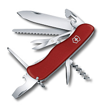 Нож перочинный VICTORINOX Outrider, 111 мм, 14 функций, с фиксатором лезвия, чёрный