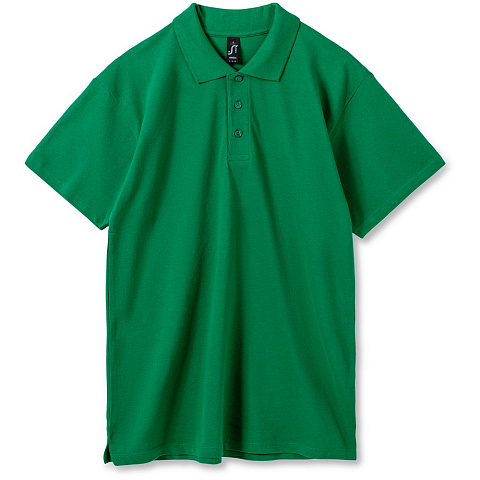 Рубашка поло мужская Summer 170, ярко-зеленая - рис 2.