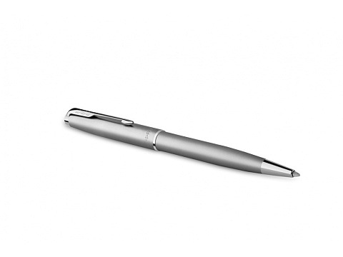 Шариковая ручка Parker Sonnet Stainless Steel CT, толщина линии M, цвет чернил черный, в подарочной упаковке - рис 3.