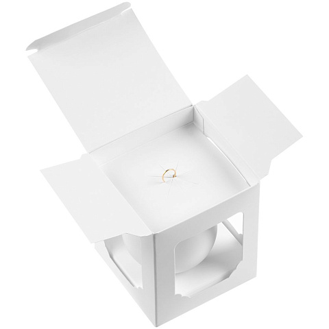 Елочный шар Gala Matt в коробке, 8,5 см, белый - рис 5.