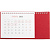 Календарь настольный Brand, красный - миниатюра - рис 3.