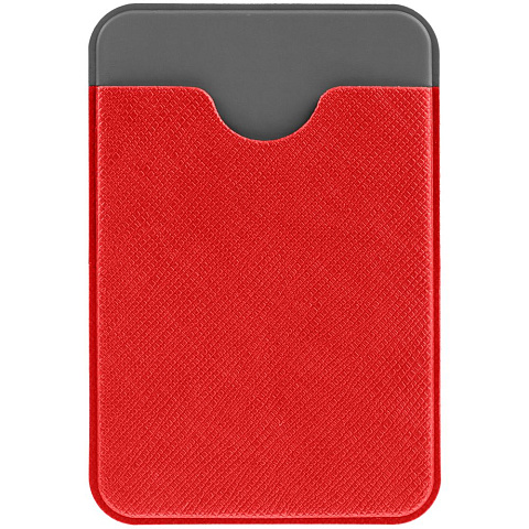 Чехол для карты на телефон Devon, красный с серым - рис 2.