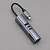 USB-хаб 7 в 1 USB-C - USB-A3.0 + 2хUSB-C + USB-C PD100Вт + HDMI + SD + microSD, серый, Deppa - миниатюра