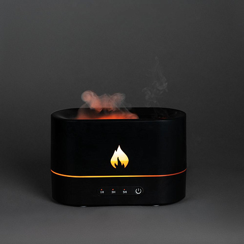 Увлажнитель-ароматизатор с имитацией пламени Fuego, черный - рис 2.
