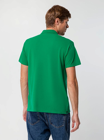 Рубашка поло мужская Summer 170, ярко-зеленая - рис 7.