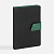 Ежедневник Boom, недатированный, черный с зеленым - миниатюра
