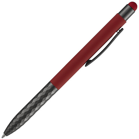 Ручка шариковая со стилусом Digit Soft Touch, красная - рис 4.