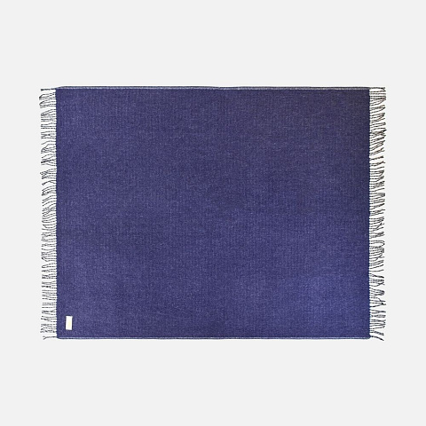 Плед Devika, синий с серым - рис 3.