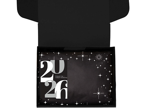 Подарочный набор с туркой, кофе и термокружкой, черный - рис 3.