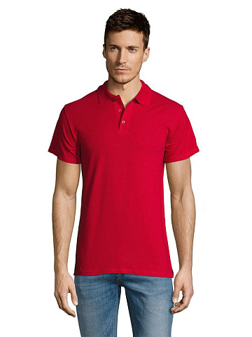Рубашка поло мужская Summer 170, красная - рис 5.