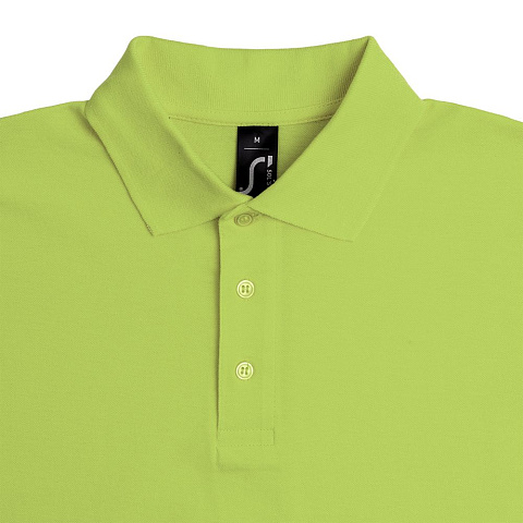 Рубашка поло мужская Summer 170, зеленое яблоко - рис 4.