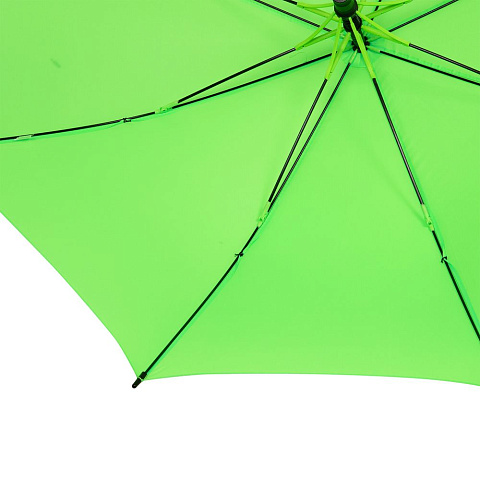 Зонт-трость Undercolor с цветными спицами, зеленое яблоко - рис 8.