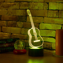 3D лампа Гитара