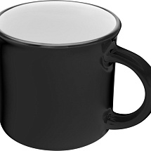 Bari керамическая кружка объемом 240 мл, сплошной черный