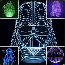 Набор 3D светильников Звездные воины