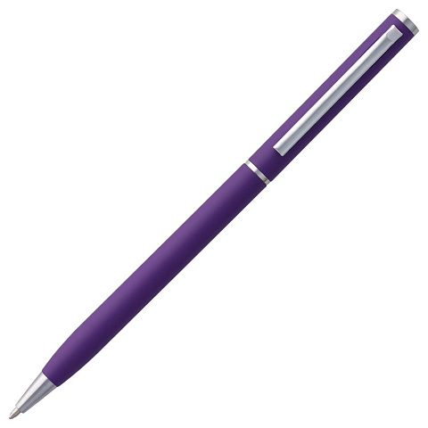 Ручка шариковая Hotel Chrome, ver.2, матовая фиолетовая - рис 3.