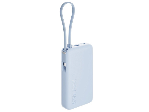 Внешний аккумулятор со встроенным кабелем Xiaomi 67W Power Bank 10000 (Integrated Cable) Ice Blue - рис 3.