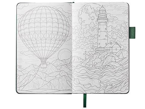 Блокнот Vision Trend А5 в твердой обложке, зеленый - рис 3.