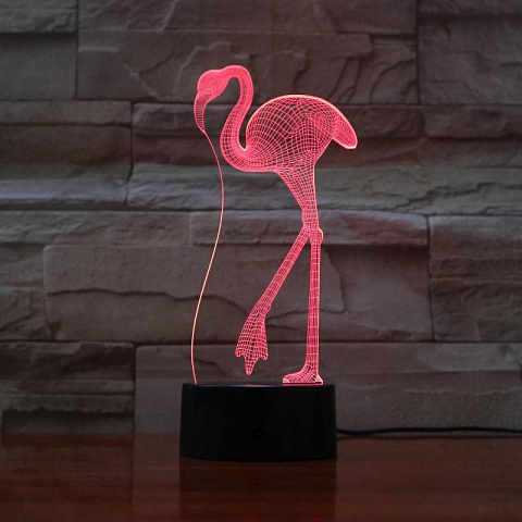 3D светильник Фламинго - рис 3.