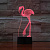 3D светильник Фламинго - миниатюра - рис 3.