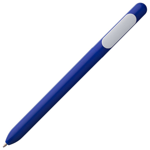 Ручка шариковая Swiper, синяя с белым - рис 3.