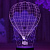 3D светильник Воздушный шар - миниатюра