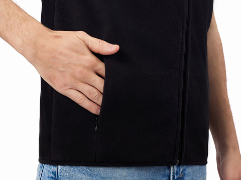 Жилет флисовый Trondheim унисекс, черный - рис 8.