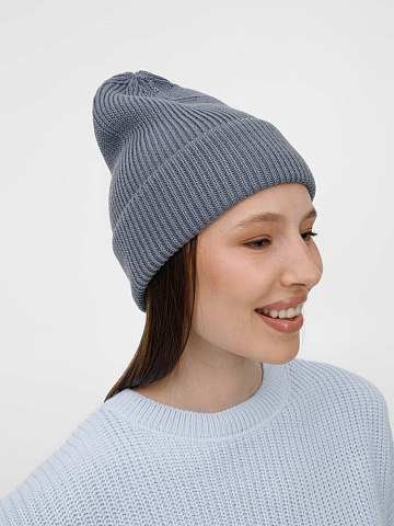 Шапка Nobilis Mono, серая (стальная) - рис 5.