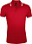 Рубашка поло мужская Pasadena Men 200 с контрастной отделкой, красная с белым - миниатюра