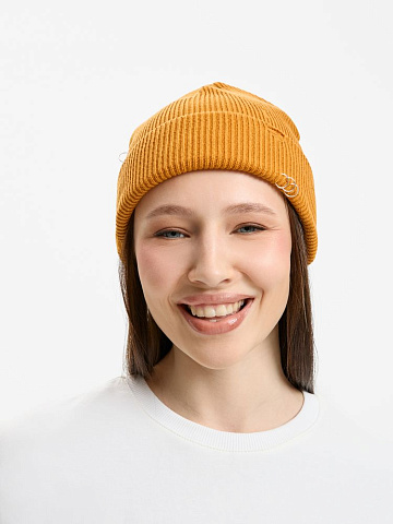 Шапка Ribelle, темно-желтая (горчичная) - рис 5.