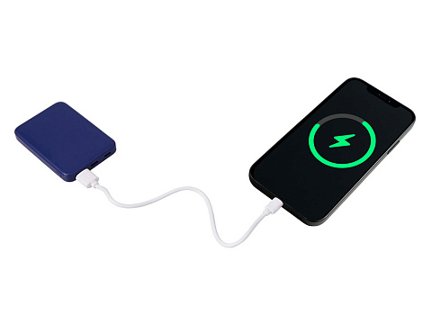 Внешний аккумулятор Simp, 5000 мАч, темно-синий - рис 9.