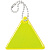 Светоотражатель Spare Care, треугольник, желтый неон - миниатюра