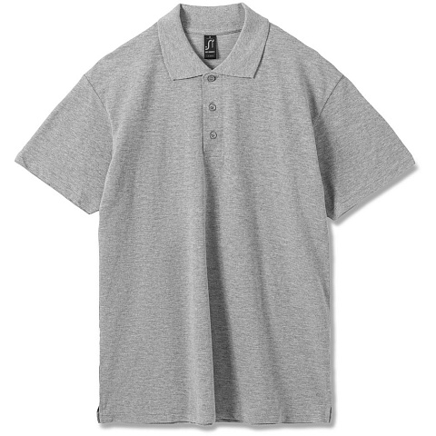Рубашка поло мужская Summer 170, серый меланж - рис 2.