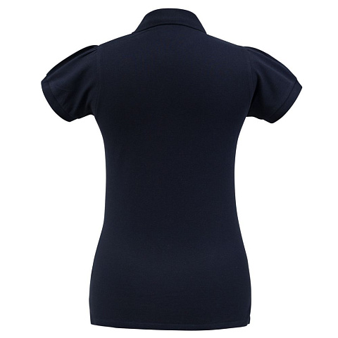 Рубашка поло женская Heavymill темно-синяя - рис 3.