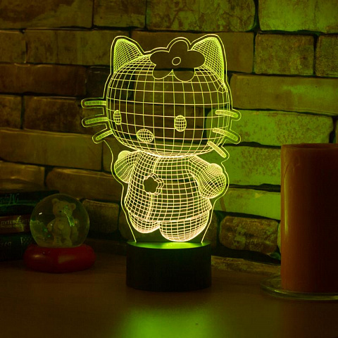 3D лампа Hello Kitty - рис 4.
