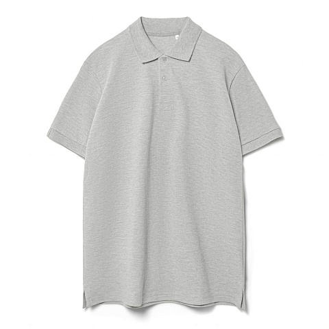 Рубашка поло мужская Virma Premium, серый меланж - рис 2.